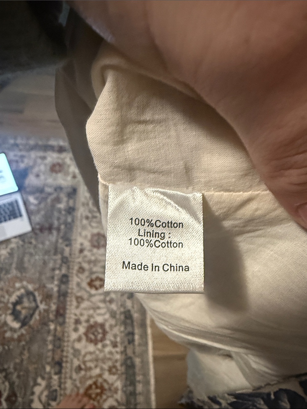 Tuckernuck Blue and Cream Toile Shirt Dress - Picture 8 of 8